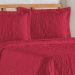 Cobre Leito Queen Bouti Mavie Floral Micropercal 180 Fios 3 Peças - Vermelho