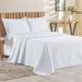 Cobre Leito Queen Bouti Mavie Geométrico Micropercal 180 Fios 3 Peças - Branco
