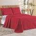 Cobre Leito Queen Bouti Mavie Geométrico Micropercal 180 Fios 3 Peças - Vermelho