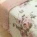 Cobre Leito Queen Confort Print Micropercal 300 Fios Toque de Algodão 3 Peças - Flores Rose