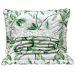 Cobre Leito Queen Confort Print Micropercal 300 Fios Toque de Algodão 3 Peças - Flores Verdes