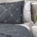 Cobre Leito Queen Unique Micropercal 200 Fios Bordado 3 Peças - Grafite