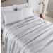 Colcha Queen Home Paris com Bordado Inglês Micropercal 300 Fios Toque de Algodão 3 Peças - Branco