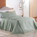 Colcha Queen Home Paris com Bordado Inglês Micropercal 300 Fios Toque de Algodão 3 Peças - Verde