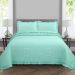 Colcha Queen Malvinni Micropercal 300 Fios 3 Peças - Verde Menta