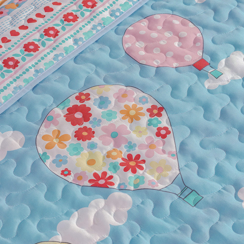 Colcha Solteiro Bouti Kids Dupla Face Estampado 2 Peças - Balão