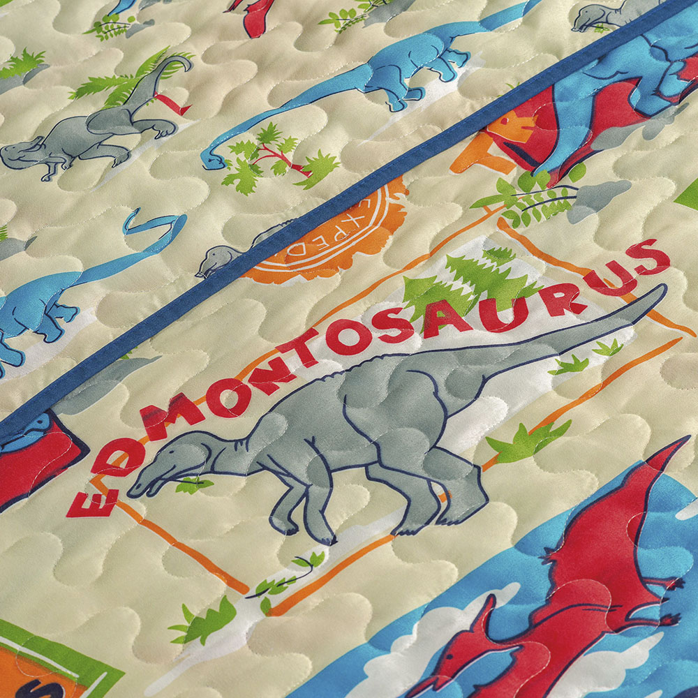 Colcha Solteiro Bouti Kids Dupla Face Estampado 2 Peças - Dino