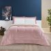 Edredom King Coberdrom Dupla Face Sherpa/Mantinha Petit Poá 1 Peça - Rosa