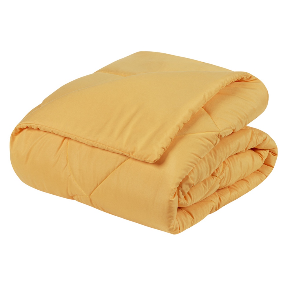 Edredom Queen Unique Dupla Face Micropercal 200 Fios 1 Peça - Amarelo