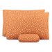 Jogo de Lençol Queen Classic Estampado 160 Fios 3 Peças - Poa Terracota