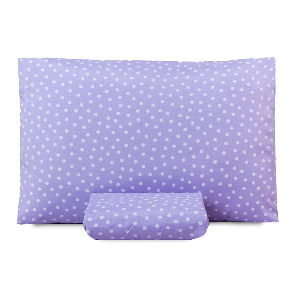 Jogo de Lençol Solteiro Classic Estampado 160 Fios 2 Peças - Poa Lilas