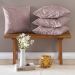 Kit 04 Almofadas Cheias Aveline 45cm x 45cm - Rose