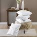 Kit 04 Almofadas Cheias Poppy 45cm x 45cm - Branco