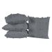Kit 04 Almofadas Cheias Poppy 45cm x 45cm - Cinza
