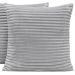 Kit 04 Almofadas Cheias Velvet Bariloche Manta Flannel 45cm x 45cm - Cinza