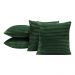 Kit 04 Almofadas Cheias Velvet Bariloche Manta Flannel 45cm x 45cm - Esmeralda