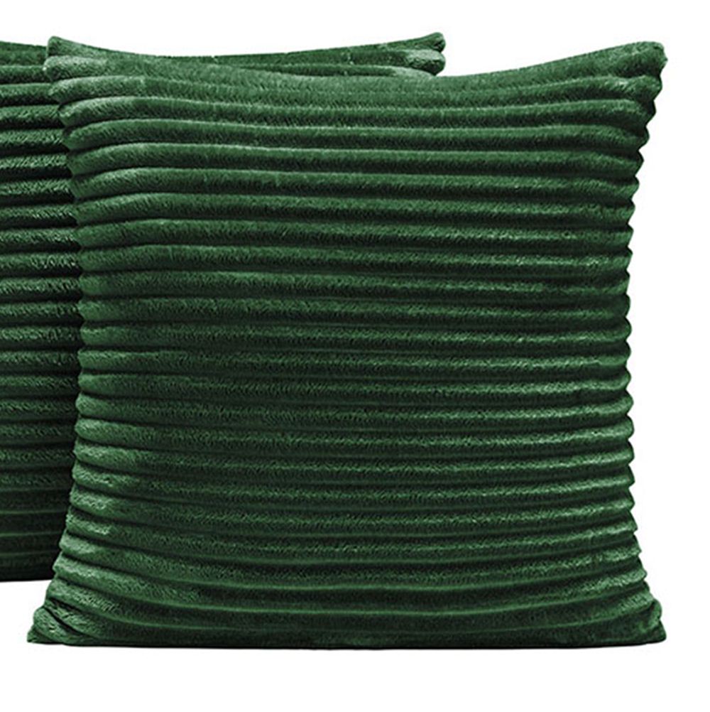 Kit 04 Almofadas Cheias Velvet Bariloche Manta Flannel 45cm x 45cm - Esmeralda