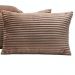 Kit 04 Almofadas Cheias Velvet Bariloche Manta Flannel 60cm x 30cm - Caqui