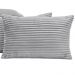 Kit 04 Almofadas Cheias Velvet Bariloche Manta Flannel 60cm x 30cm - Cinza