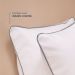 Kit 2 Fronhas Linea 50cm x 70cm Micropercal 200 Fios - Cinza