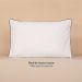 Kit 2 Fronhas Linea 50cm x 70cm Micropercal 200 Fios - Preto