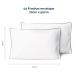 Kit 2 Fronhas Linea 50cm x 70cm Micropercal 200 Fios - Preto