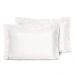 Kit 2 Fronhas Slim com 3 Abas 50cm x 70cm Micropercal 200 Fios - Branco