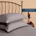 Kit 2 Fronhas Slim com 3 Abas 50cm x 70cm Micropercal 200 Fios - Cinza