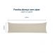 Kit 2 Fronhas para Travesseiro de Corpo Slim 1,50cm x 50cm - Bege