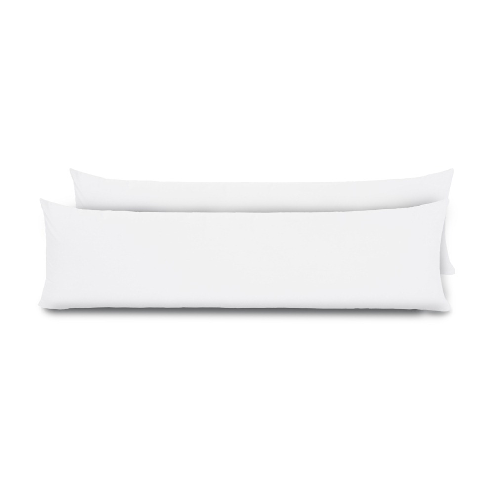 Kit 2 Fronhas para Travesseiro de Corpo Slim 1,50cm x 50cm - Branco