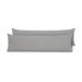 Kit 2 Fronhas para Travesseiro de Corpo Slim 1,50cm x 50cm - Cinza