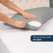 Kit 2 Fronhas para Travesseiro de Corpo Slim 1,50cm x 50cm - Cinza