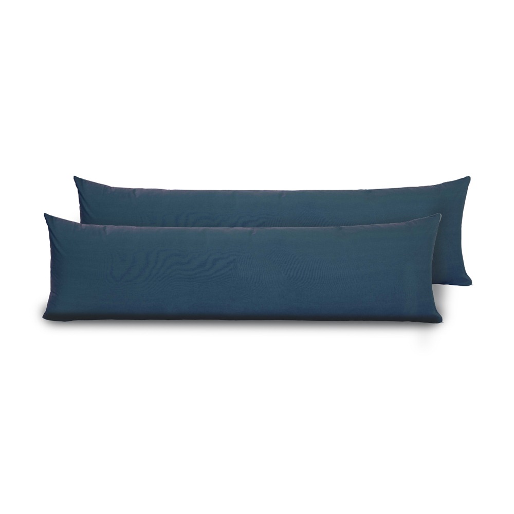 Kit 2 Fronhas para Travesseiro de Corpo Slim 1,50cm x 50cm - Marinho