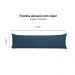 Kit 2 Fronhas para Travesseiro de Corpo Slim 1,50cm x 50cm - Marinho