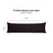 Kit 2 Fronhas para Travesseiro de Corpo Slim 1,50cm x 50cm - Preto
