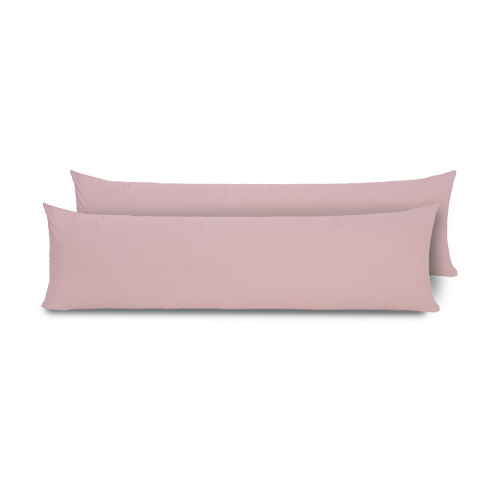 Kit 2 Fronhas para Travesseiro de Corpo Slim 1,50cm x 50cm - Rose