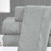 Kit Cobre Leito Casal Padrão + Jogo de Lençol Micropercal 300 Fios com Bordado Inglês Santorini 7 Peças - Cinza