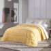 Kit Edredom King Coberdrom Soft Hipercal/Sherpa 5 Peças - Amarelo