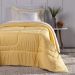 Kit Edredom Solteiro Coberdrom Soft Hipercal/Sherpa 3 Peças - Amarelo