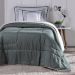 Kit Edredom Solteiro Coberdrom Soft Hipercal/Sherpa 3 Peças - Verde