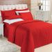 Kit Top Line Cobre Leito Queen 180 Fios + Jogo de Lençol - 7 Peças Vermelho