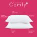 Kit Travesseiros Comfy Suporte Alto Fibra Siliconizada 550 Gramas 70cm x 50cm - 2 Unidades