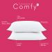 Kit Travesseiros Comfy Suporte Médio Fibra Siliconizada 500 Gramas 70cm x 50cm - 2 Unidades