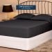 Lençol Avulso Queen Slim com Elástico Micropercal 200 Fios - Preto