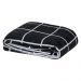 Manta Casal Padrão Austin Flannel Microfibra 1 Peça - Preto