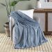 Manta Cobertor Queen Siberia Flannel Microfibra - Azure Azul