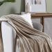 Manta Cobertor Queen Siberia Flannel Microfibra - Sand Bege