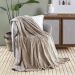 Manta Cobertor Queen Siberia Flannel Microfibra - Sand Bege