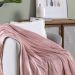Manta Cobertor Queen Siberia Flannel Microfibra - Sheel Pink 