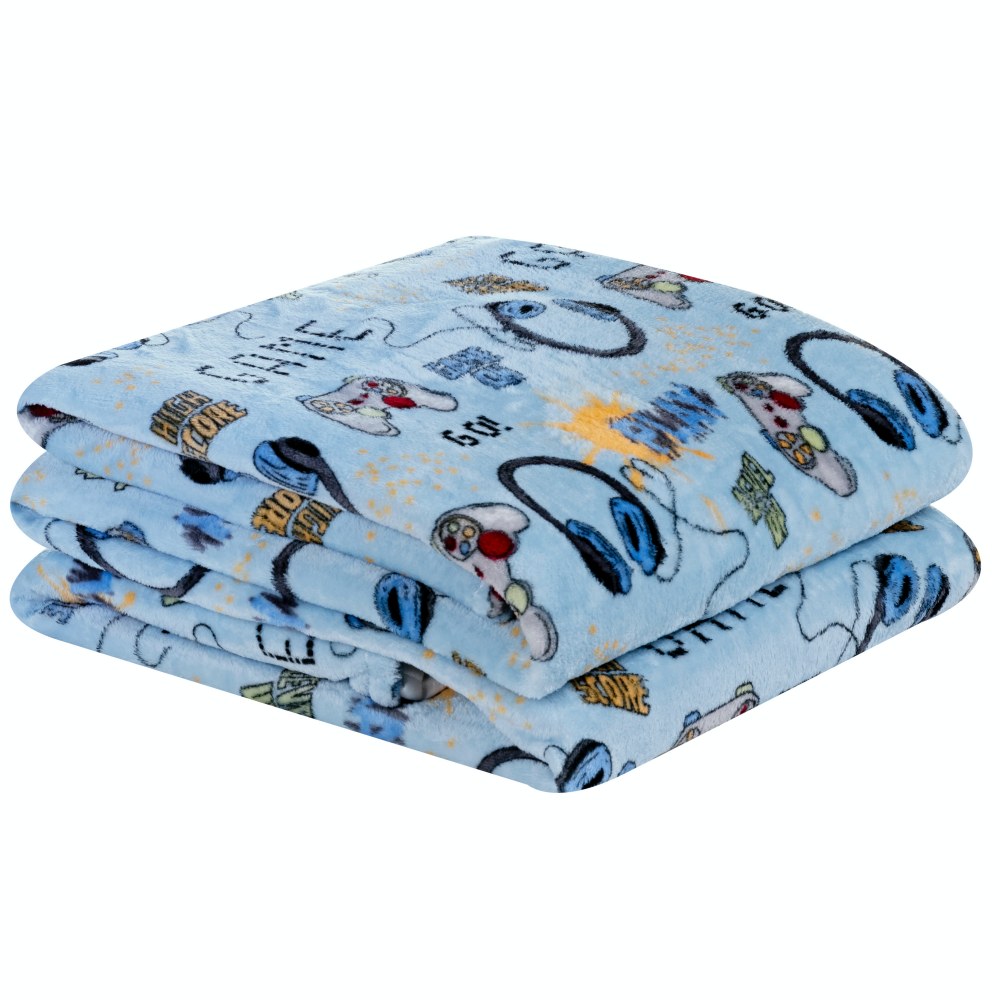 Manta Solteiro Infantil Bouti Kids Flannel 1 Peça - Game